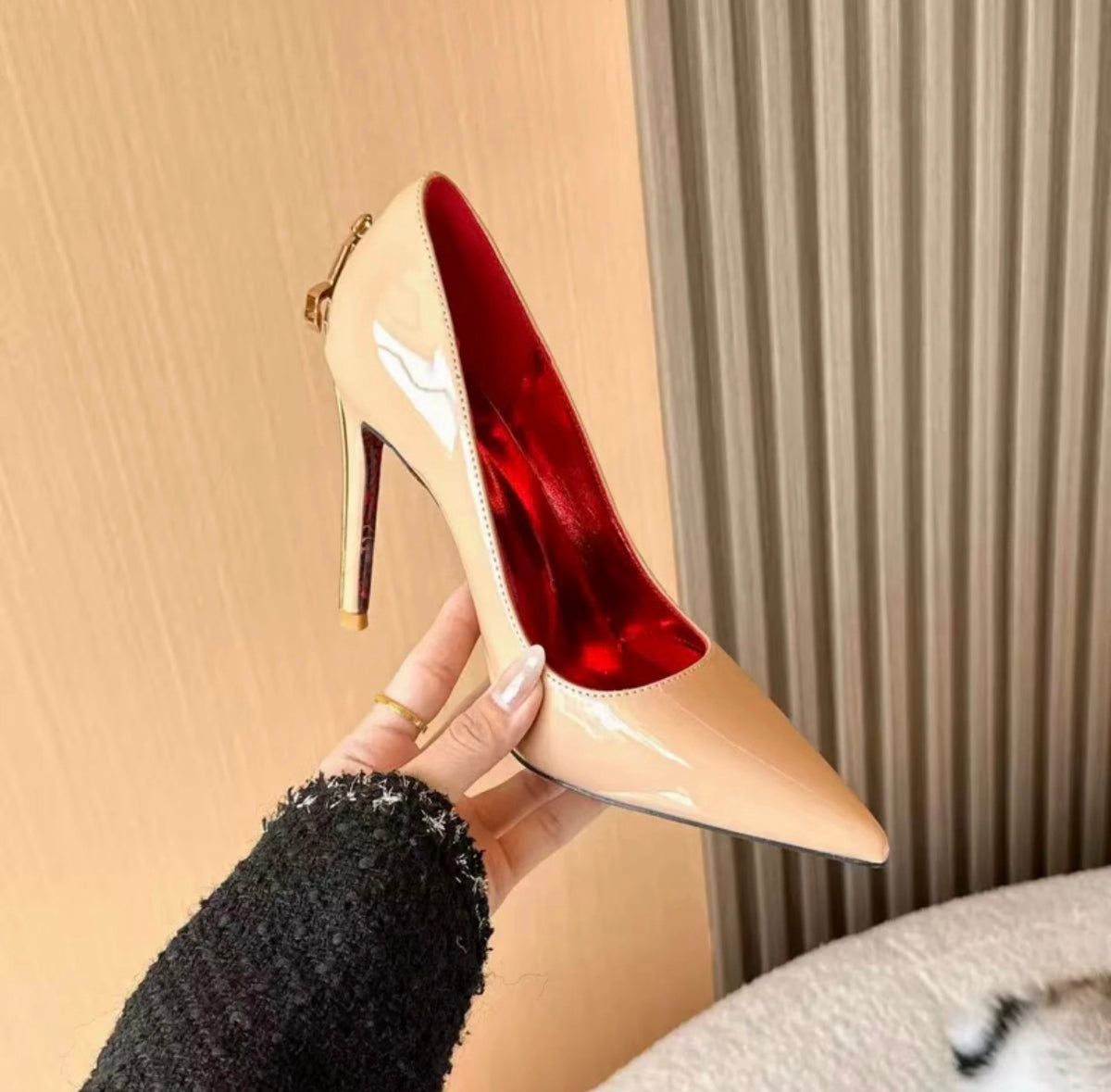 Cutting Up heels - Beige