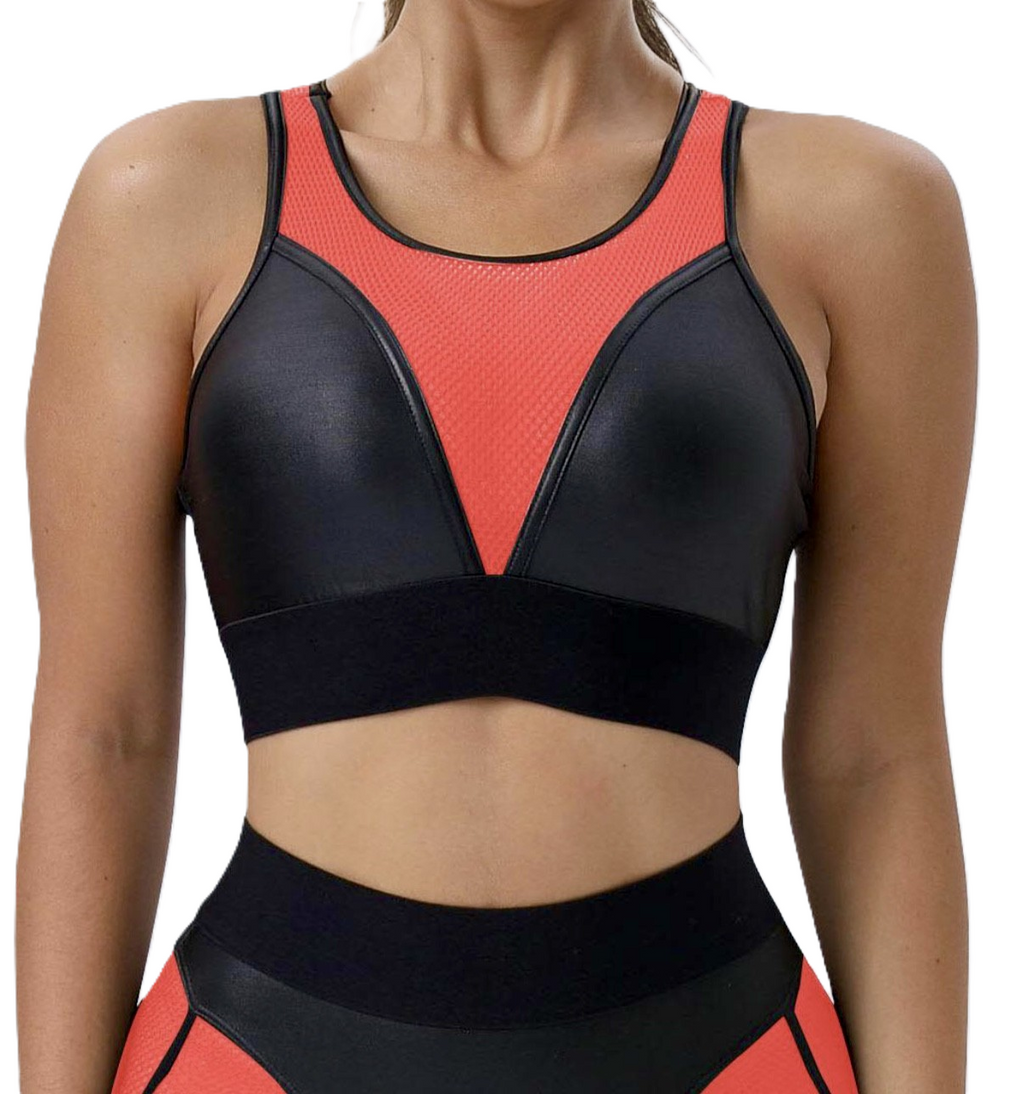 Active Leather Mesh Body Set - Orange