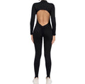 Open Back Scrunch Bodysuit - Black