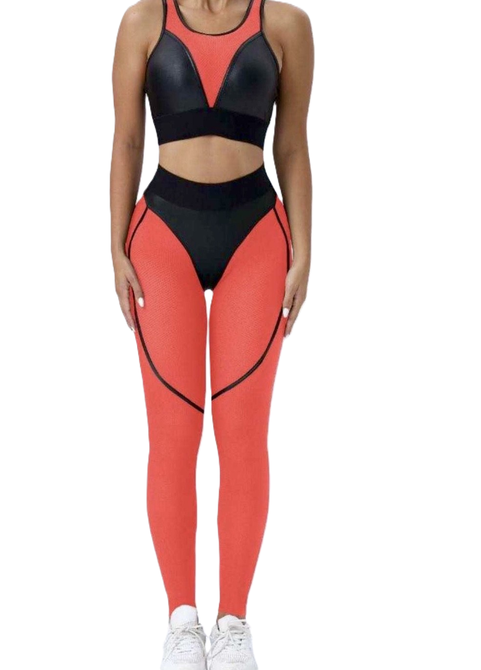 Active Leather Mesh Body Set - Orange