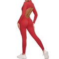 Open Back Srunch Bodysuit - Red